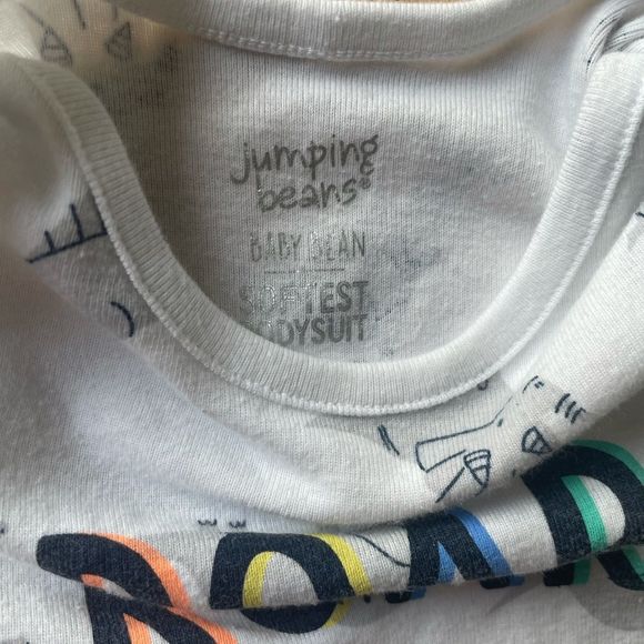 JUMPING BEANS Onesie Bodysuit Short Sleeve Roar Infant Baby Size Newborn - Picture 3 of 4